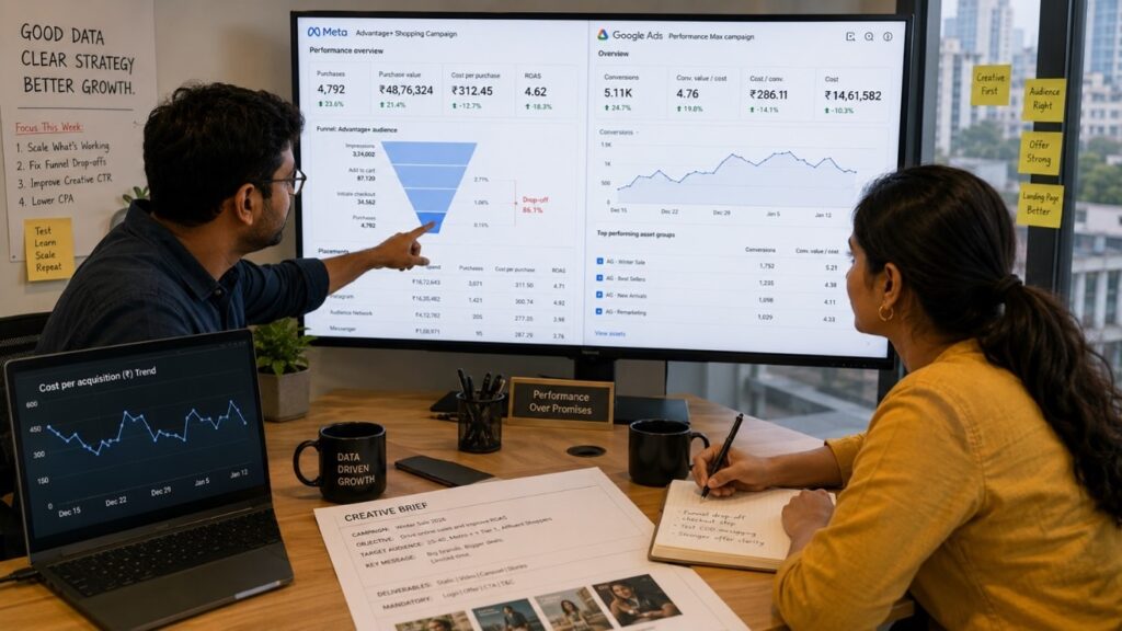 • Performance marketing AI impact 2026 best performance marketing agencies India Templatolio